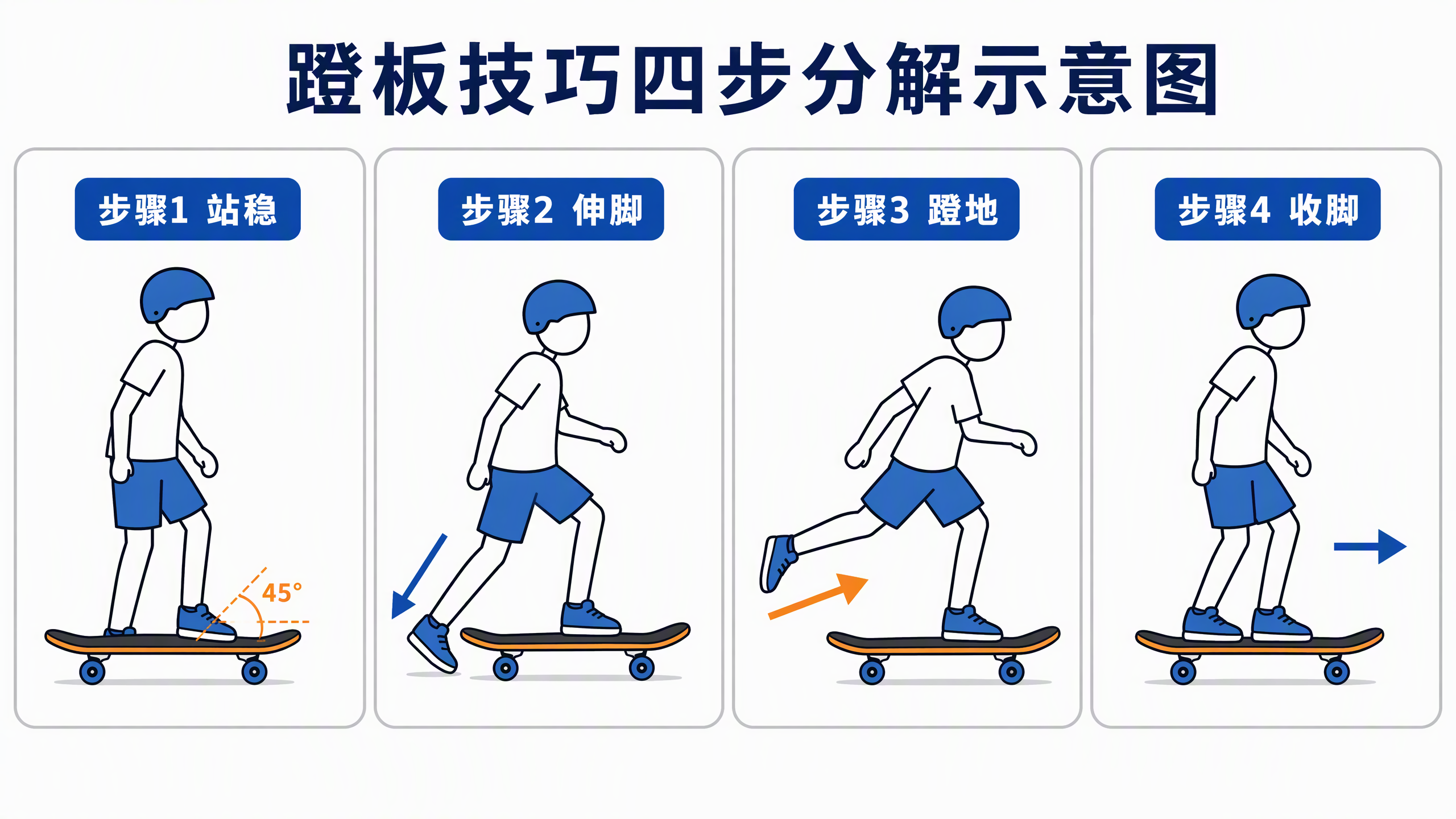 蹬板技巧四步分解